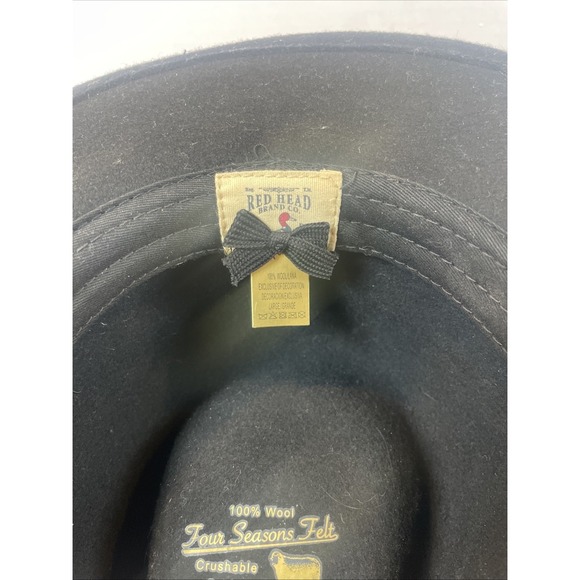 RedHead All Seasons Wool Felt Hat for Men 100% Wool Outdoor Size L Western - Picture 5 of 6